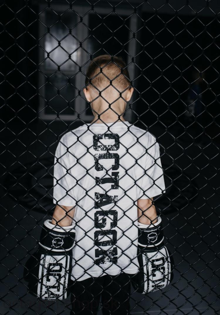 Detské Tričko - Octagon - Fight Wear - biele