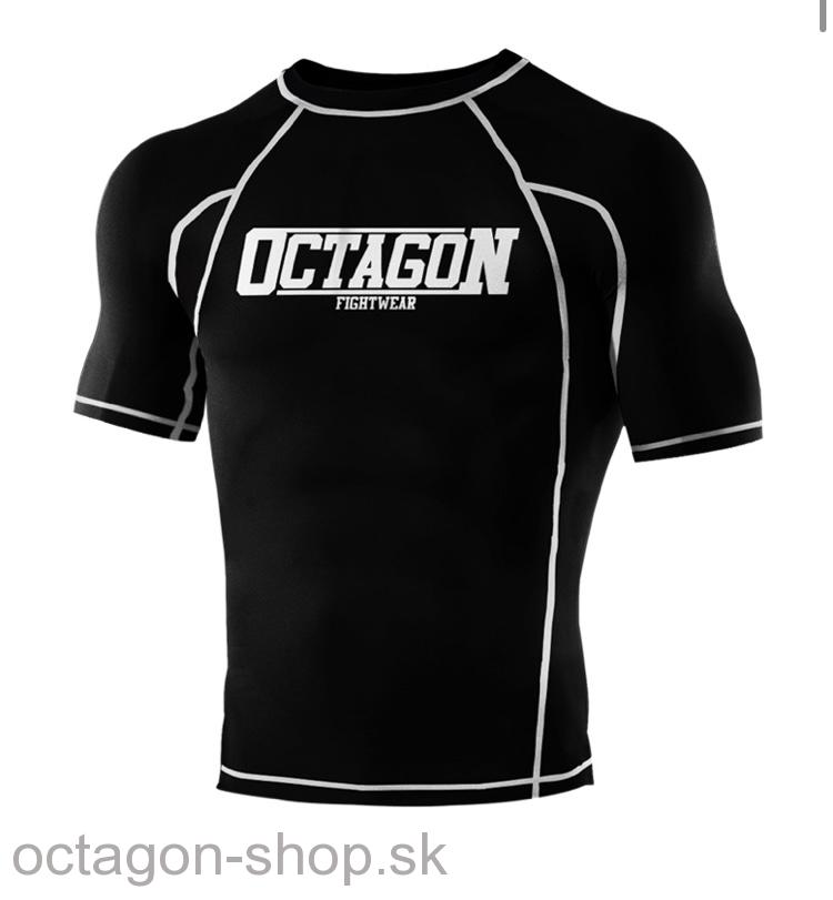Rashguard - Octagon - Fight Wear - čierna/biela