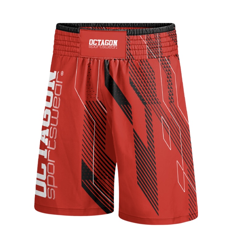 Boxerské trenky - Octagon - Diamond - červené