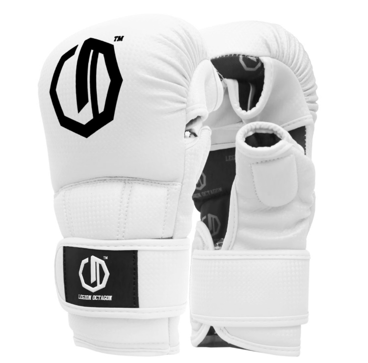 Sparingové MMA rukavice - Octagon - Legion - Kevlar - biele