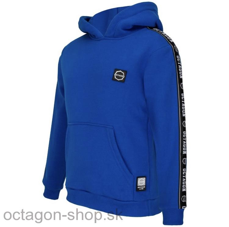 Detská Mikina - Octagon - Stripe s kapucňou - modrá