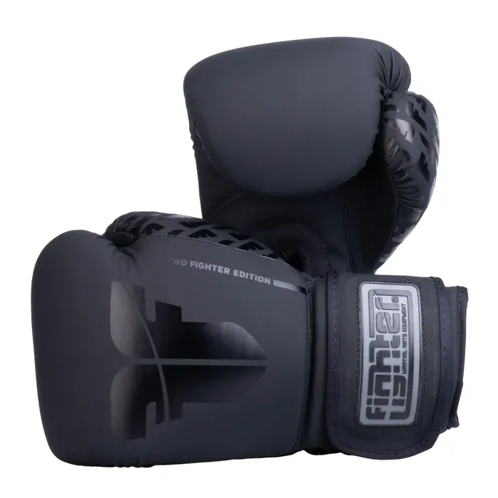 Boxerské rukavice - Fighter - Pro PU - čierne