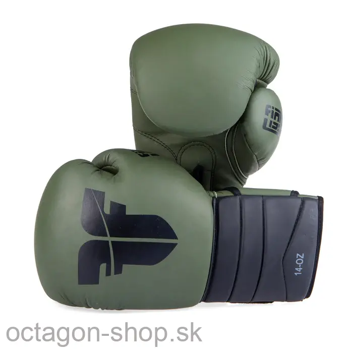 Boxerské rukavice - Fighter - Sparring - khaki/čierna