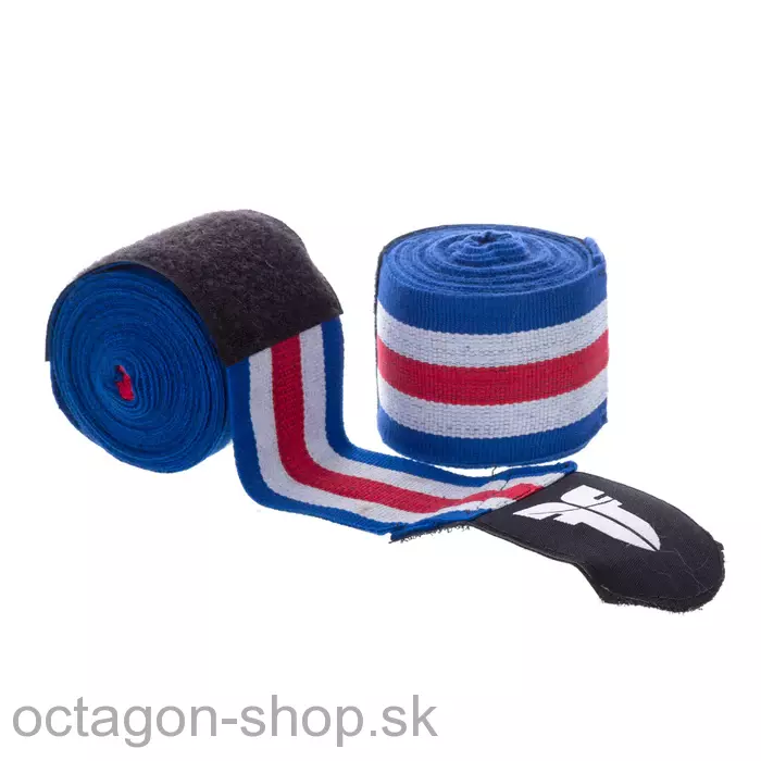 Bandáže - Fighter 5m - modrá/biela/červená