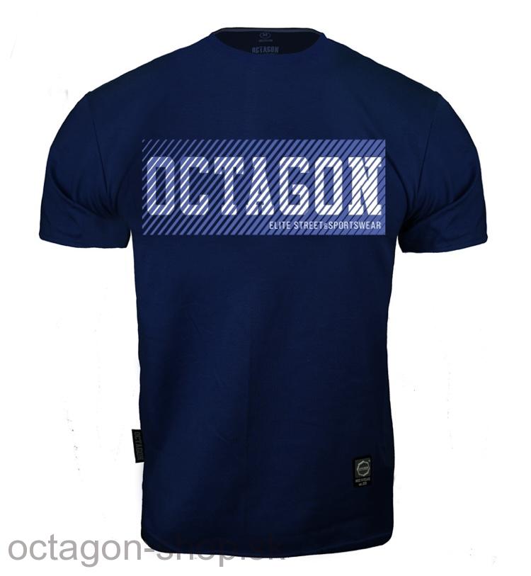 Tričko - Octagon - New Lines - modré