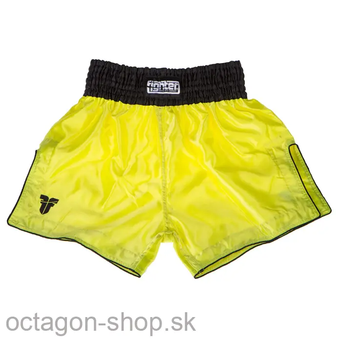 Muay Thai trenky - Fighter - Bangkok plain - neon žltá/čierne