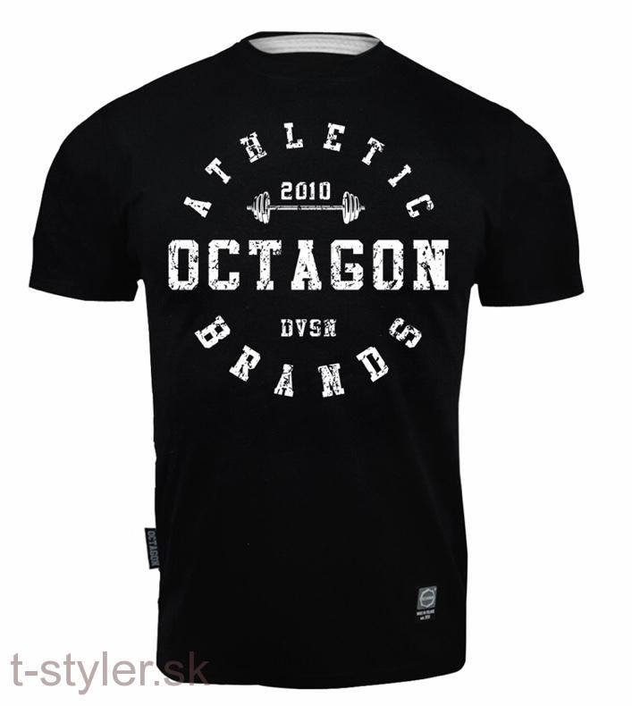 Tričko - Octagon - Athletic Brands - Čierne