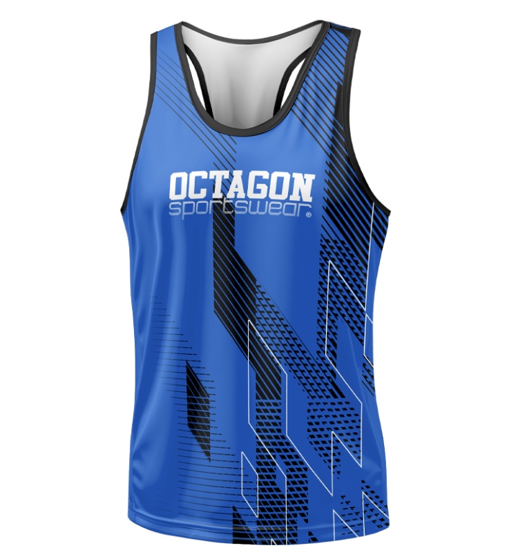 Boxerské tielko - Octagon - Diamond - modré