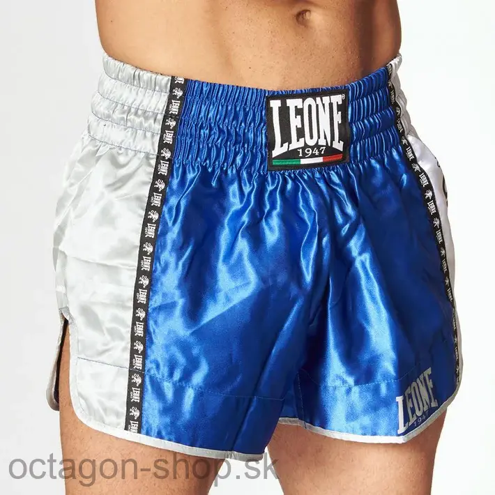 Muay Thai Trenky - LEONE - Kick and Thai - modré