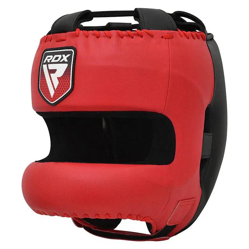Boxerska prilba - RDX - APEX - s ochranou nosa - červená