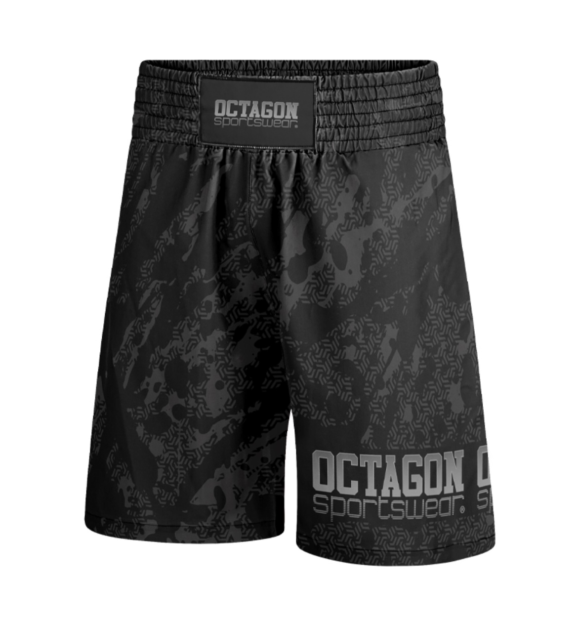 Boxerské trenky - Octagon - Geo Grunge - čierne