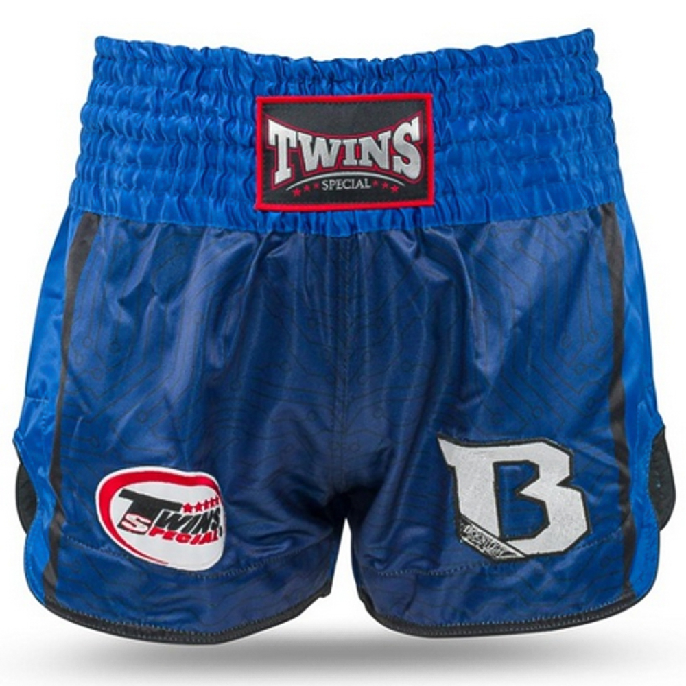Muay Thai trenky - Twins x Booster - modré