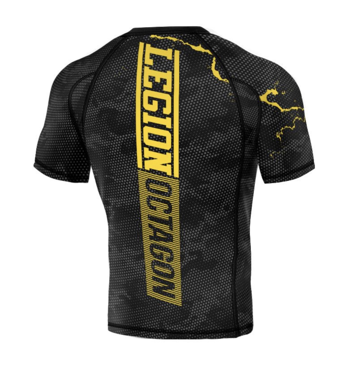 Rashguard - Legion Octagon - Marble Camo New - žltý