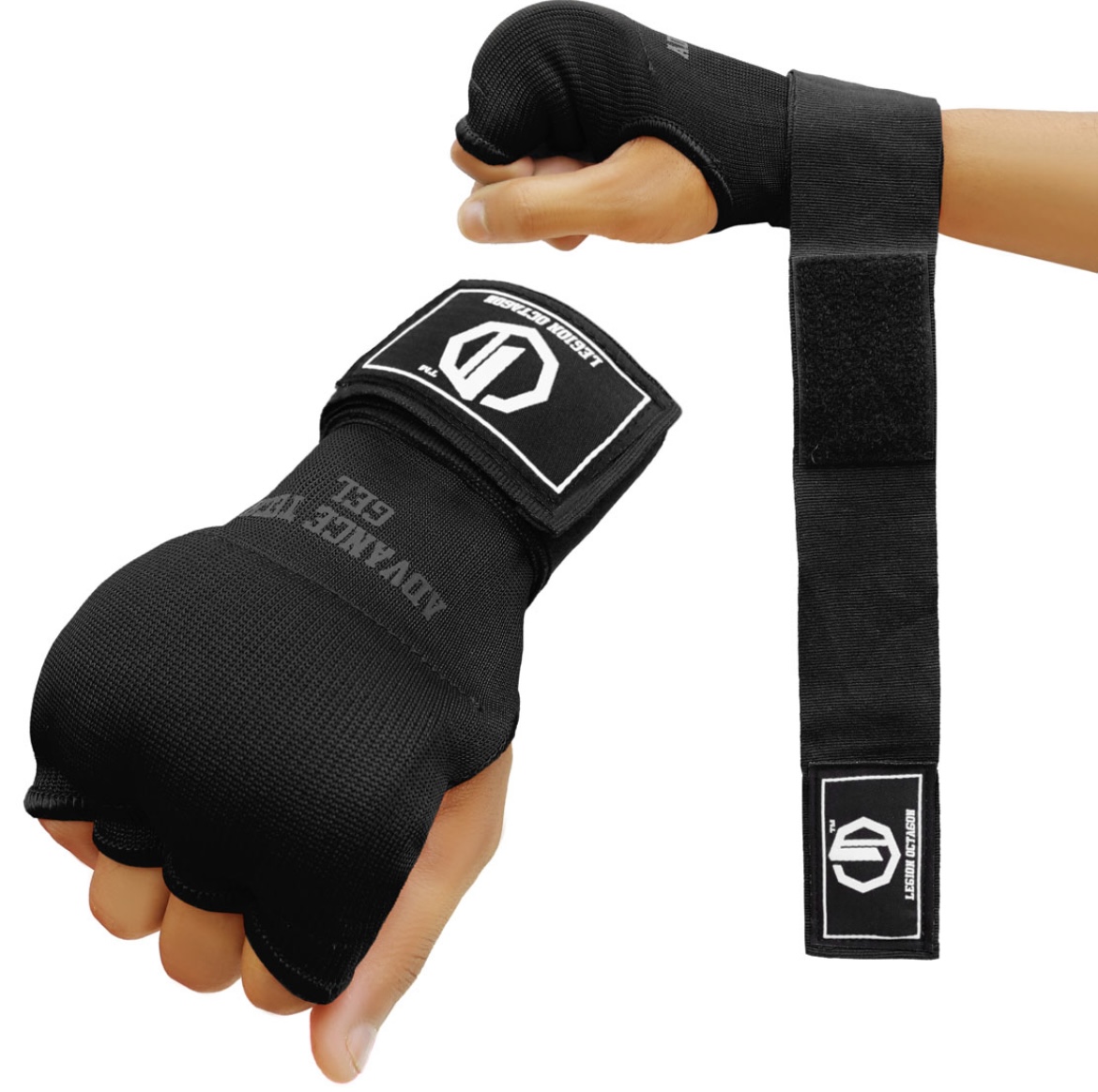 Bandáže - Octagon - gélové bandáže - čierne